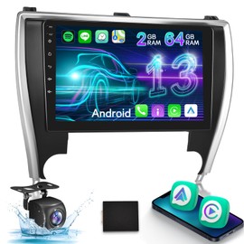 NHOPEEW [2+64G] for Toyota Camry 2015 2016 2017 Android Car Stereo, 10.1 inch HD Touchscreen Camry Raio - Wireless Carplay and Android Auto, DSP/EQ, 5G/WiFi, GPS, SWC + Canbus + AHD Backup Camera