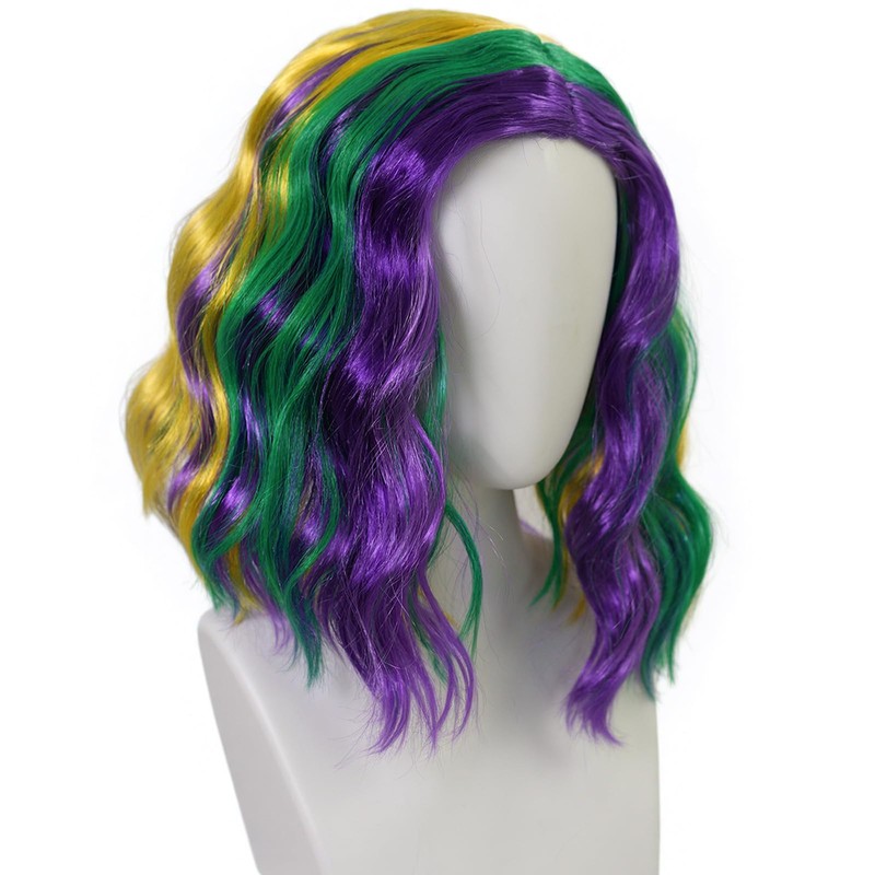 Mardi Gras Wig for Women Colorful Wigs Fun Wigs for
