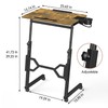 Enayplon Small Standing Desk with Wheels, Portable Treadmill Desk, Rolling