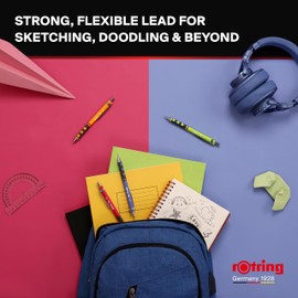 Rotring Tikky Mechanical Pencil | HB Lead, 0.5 mm | Magenta Barrel | Lightweight with Rubberised Grip