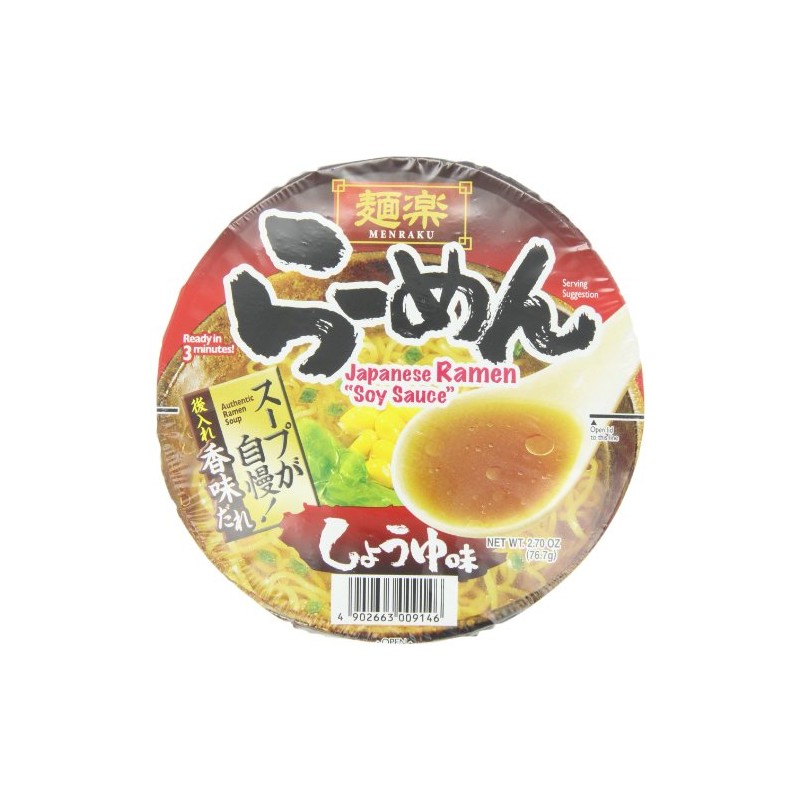 Menraku Shoyu Ramen, 2.7 Ounce (Pack of 12)