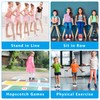 Fsaoor 36PCS Line Up Spots 4" Confetti Floor Stickers Number