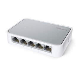 TP-Link TL-SF1005D 5-Port 10/100 Mbps Desktop Ethernet Switch/Hub, Ethernet Splitter, Plug & Play, no configuration required