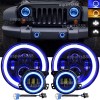 Unbranded 7" Round LED Headlights + 4" Fog Lights Combo