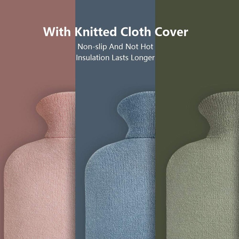 OliviaLiving Hot Water Bag Hot Water Bottle 2 Liter Heat