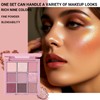 Pink Eyeshadow Palette - 9 Colour Vibrant Glitter Matte &