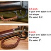 WAYNE'S DOG Leather Lever Wrap for Lever Action, Handcrafted (6-inch,