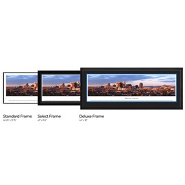 Phoenix, Arizona - 42" x 15.5" Select Frame with Single Mat by Blakeway Panoramas