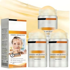 Firming Serum Stick Face Serum Skin Tightening Lifting Smooth Fine Lines Wrinkles Boost Collagen Natural Vegan Fit Sensitive All Skin Types (3pcs)