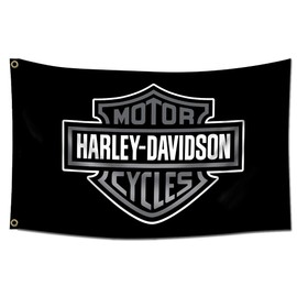 Kasflag Motorcyble Banner Davidson Flag (3x5 Feet,Vivid Color, Durable 150D Polyester) For College Dorm Man Cave