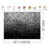 AIIKES 8x6FT Black and Silver Backdrop Silver Flash Backdrop Birthday
