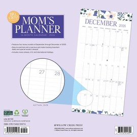 Mom's Planner Calendar 2026 12" x 12" Wall Calendar