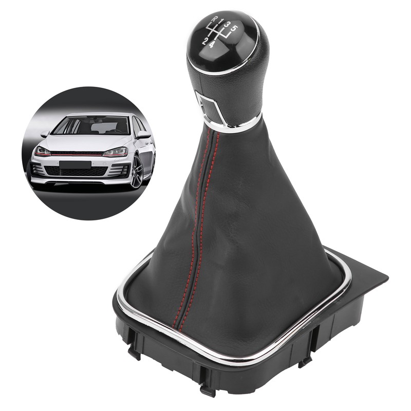 PU Leather Gear Shift Knob with Dustproof Cover Boot