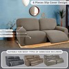 ULTICOR Extra Wide 75" - 100", Reclining 2 Seater Sofa,