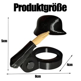 Soldier Salut Bottle Helmet, Soldier Salute Bottle Helmet with Bottle Cap, Bottle Opener, Funny Steel Helmet Design For Soldiers Helmet Bottle Stopper Party Enthusiasts