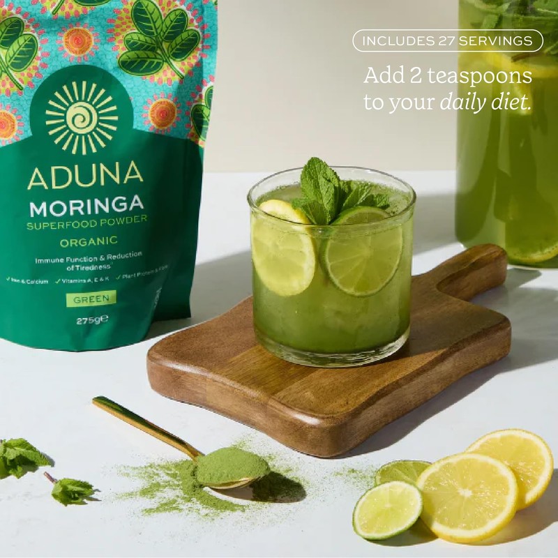 Aduna Organic Moringa Powder | 100% Pure Moringa Leaf for