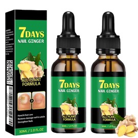 2PCS Ginger Nail Growth Serum, 7days Nail Essence, Nail Nutrient Oil Strengthener Oil, Ginger Cuticle Care Oil for Nails, Cuticle Serum for Nails (2pcs)