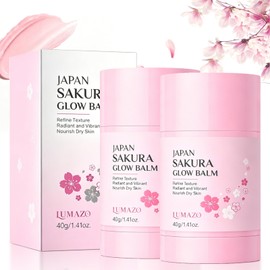Japan Sakura Foot Heel Stick for Dry Skin, Foot Balm Stick for Dry Heels and Feet, Moisturizing Heel Balm with Shea Butter, for Heels, Elbows, Knees and Hands (2PCS)