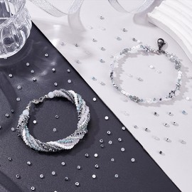 PH PandaHall 80g 3mm 8/0 Glass Seed Beads 8 Colors Grey Series Lined Pony Bead Waist Beads Small Craft Beads Tiny Spacer Czech Beads for Earring Bracelet Necklace Key Chain Jewelry Making