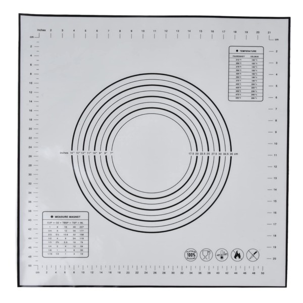 PESUMA Silicone Baking Mat, Non Stick Pastry Mat with Measurements,