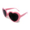 WS UK Adults Heart Shape Sunglasses with UV400 Protection (Pastel