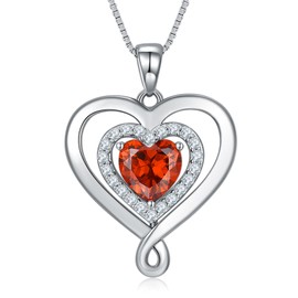 S925 Sterling Silver Jewelry for Women Infinity Heart Love Necklace Wedding Anniversary Birthday Gifts for Wife Her Girlfriend Pendant Necklaces Gift for Mom Christmas Mother's Day Valentine's