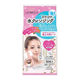 KOSE Softymo Lachesca Water Cleansing Sheet (Moist), Pack of 50