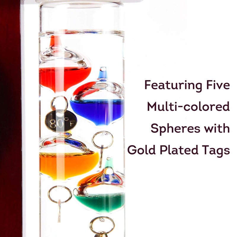 Lily's Home Analog Weather Station, with Galileo Thermometer, a Precision