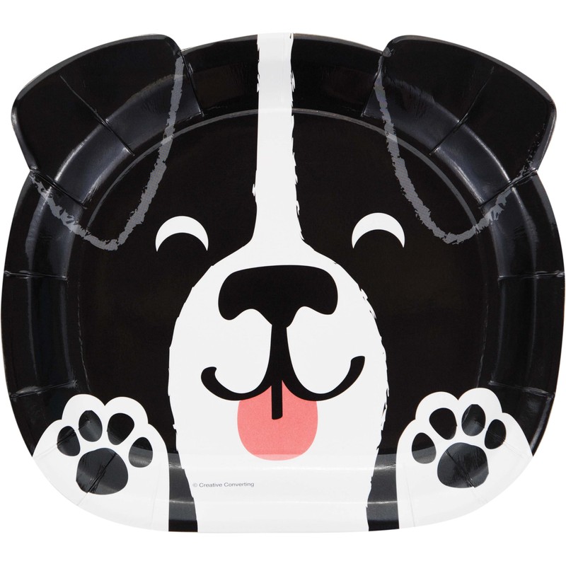 Trendware Dog Party Shaped Paper Plates, 24 Count