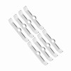 8pcs Chrome Valve Cover Hold-Down Tabs Spreader Bars Fit for