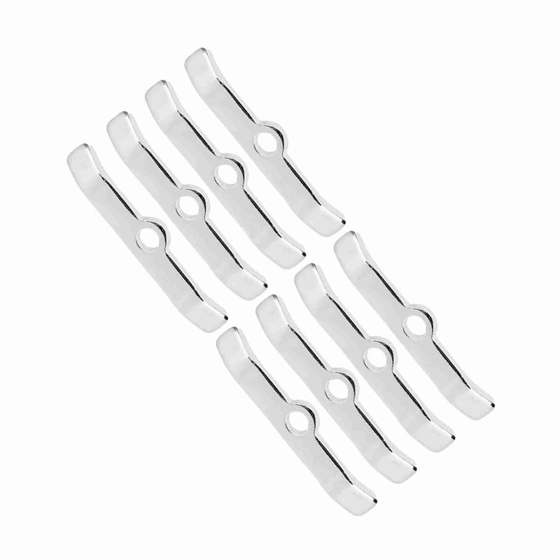 8pcs Chrome Valve Cover Hold-Down Tabs Spreader Bars Fit for