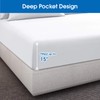 HOMEIDEAS King Size Bed Sheets - 6 Piece Set (White)
