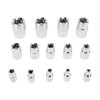 14Pcs E Star Socket Set Chrome Vanadium Steel Portable External
