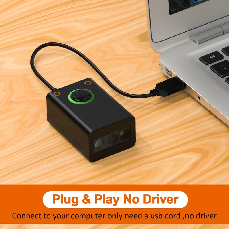 1D/2D Embedded USB Wired Smallest Barcode Scanner, Plug and Play,Scanning