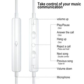 wilcractk USB C Kopfhörer mit Kabel und Mikrofon, Halb In-Ear Headset für Musik und Telefonate, kompatibel mit Geräten mit USB-C Anschluss für Alltag und Reise