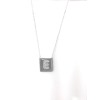Argento Vivo Silver Plated Sterling Silver "E" Pendant Necklace W1250