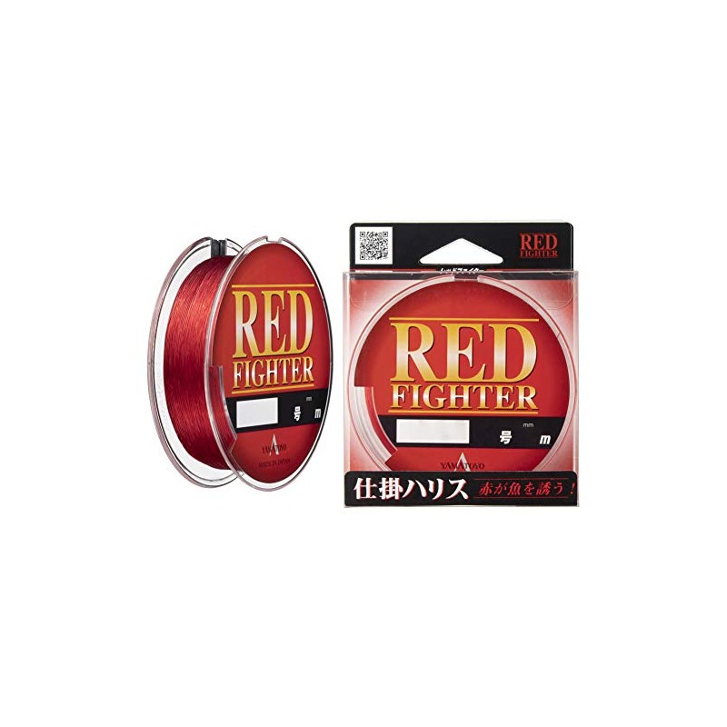 ヤマトヨテグス(YAMATOYO) ハリス レッドファイター ナイロン 50m 10号 レッド