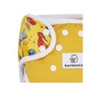 Bamboolik. Waterproof Washable One Size Duo, Button Closure, Double Side