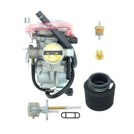 Carburetor fit for KAWASAKI KLF300 1986-2005 BAYOU 300 Carby Carb ATV with Air filter&Fuel Petcock Shut Off Valve