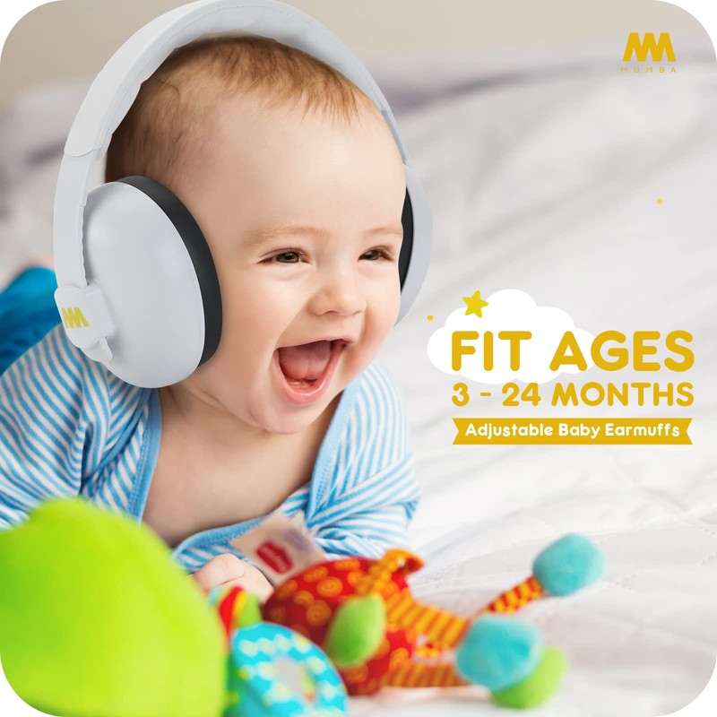 MUMBA Soundproof Earmuffs for Babies, Noise Reduction, Sound Insulation, Hearing