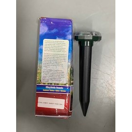 8 Pack Solar Powered Mole Repellent Stakes for Lawns Gopher Repellent Ultrasonic Groundhog Repeller Mole Deterrent for Rodent Chipmunk Snake,Friendly to Human and Pet