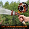 RESTMO Hose Nozzle Heavy Duty, Metal Water Hose Sprayer for