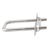 (4 Pieces) 6x45x90mm 304 Stainless Steel Square U Bolts Pipe