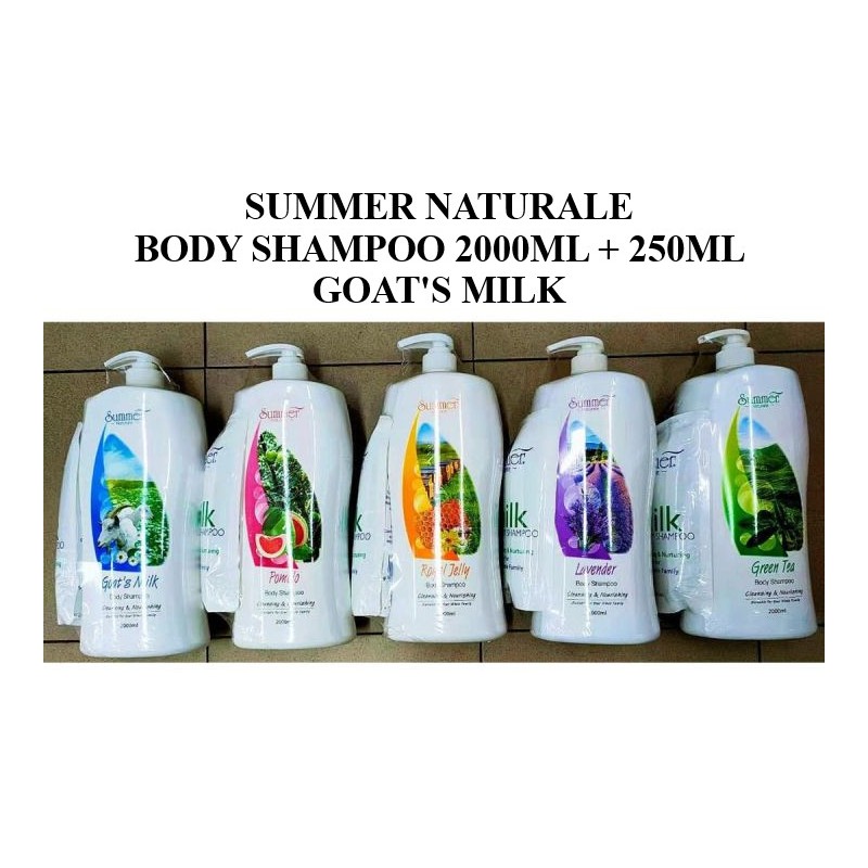 Summer Naturale Body Shampoo 2000ml + Goat Milk Body Wash