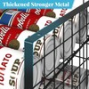 2-Tier Stackable Can Rack Organizer for Pantry Shelf, Extra-Long Can