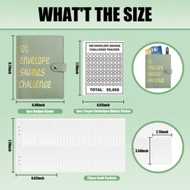 100 Envelopes Money Saving Challenge, Savings Challenges Book with Envelopes, 100 Envelope Challenge Binder, Easy and Funny Way to Save $5,050,100 Day Envelope Challenge Money Saving Binder