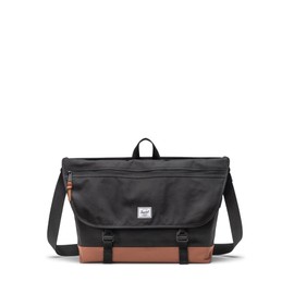 Herschel Supply Co. Cove Messenger, Black/Saddle Brown