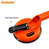 SOLUDE 2 Pack Glass Suction Cups,Aluminium Heavy Duty Vacuum Handle