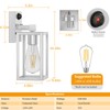2 Pack Silver Motion Sensor Outdoor Light Fixtures Wall Mount,