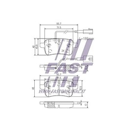 Fast FT29168 Brake Pads